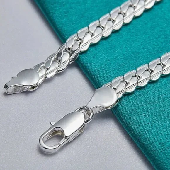 Sterling Silver Snake Chain Bracelet 7 inches long - Picture 9 of 11